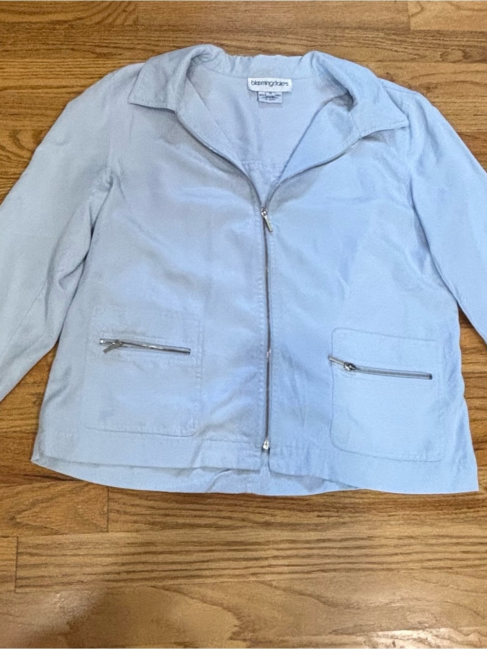 Bloomingdales Light Blue Tencel Matching Set Jkt 10 / Pants 8